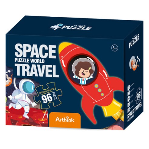 오로라 아트퍼즐, 우주여행 SPACE TRAVEL, 96피스, 1개