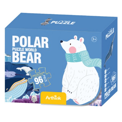 오로라 아트퍼즐, 북극곰이야기 POLAR BEAR, 96피스, 1개