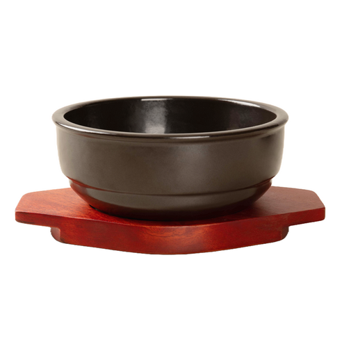 진뚝배기 설렁탕기A 1호 + 원목 받침 세트, 1세트, 16.5cm