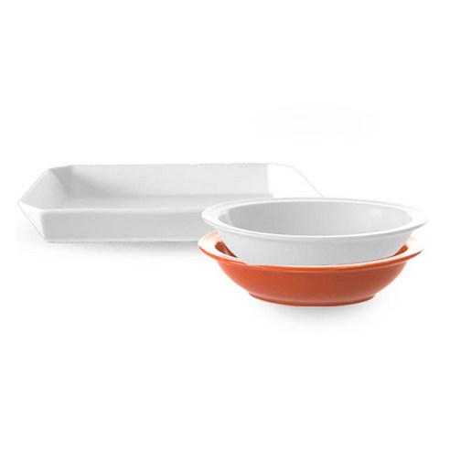 프렐류드 심플레 식기세트 3p, 마시멜로(접시, 볼), 캐롯(볼), 사각접시 + 타원볼 중 2종, 1세트