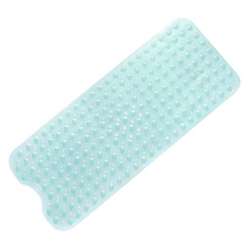 블럭마트 심플 욕실 미끄럼방지 매트 70 x 38 cm, 투명에메랄드, 1개