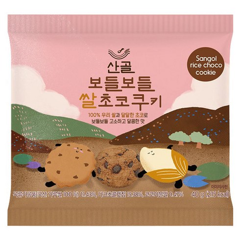 에코맘의산골이유식 산골쌀쿠키, 쌀초코, 1개, 40g