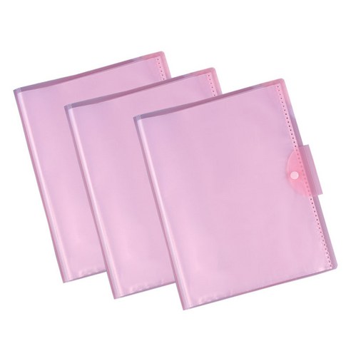 알로데 A3 수납 서류 파일 40p TYPE01, 핑크, 3개