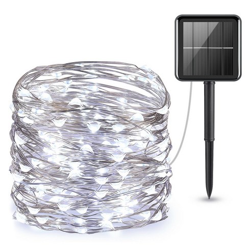 루아즈 LED 태양광 태양열 경관 조명 야외정원등 20m, 백색(조명)