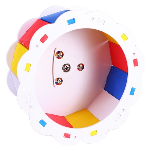 요런개 컬러풀 해바라기 소동물 쳇바퀴 19cm, 믹스, 1개