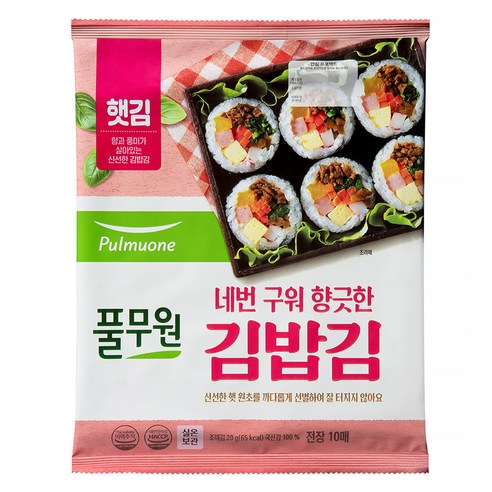 풀무원 김밥김 10p, 20g, 1개