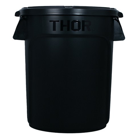 트러스트 토르컨테이너 원형 캠핑 수납 보관함 75L + 덮개 세트, BLACK, 1단, 1개