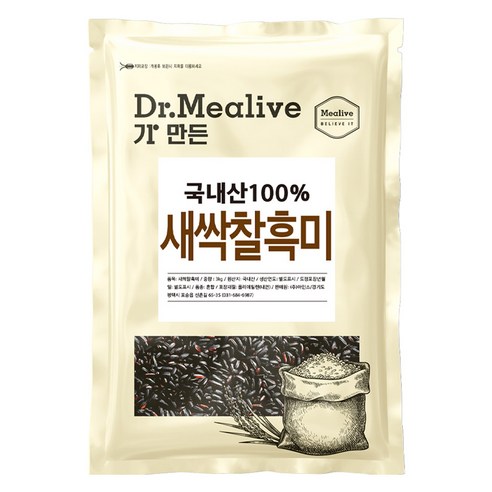 밀리브 새싹 찰흑미, 3kg, 1개