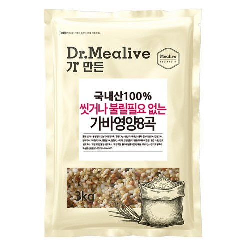 밀리브 가바영양 8곡, 3kg, 1개