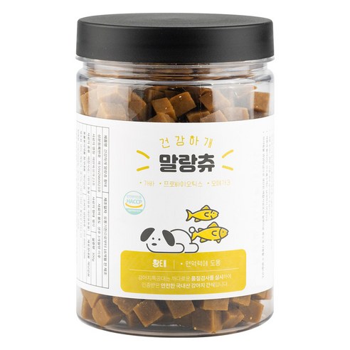 강아지특공대 강아지 건강하개 말랑츄 간식, 1개, 300g, 황태맛