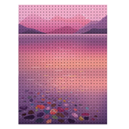 타공판닷컴 UV 프린팅 타공판 700 x 1500 mm 저녁 호수, 혼합색상, 1개