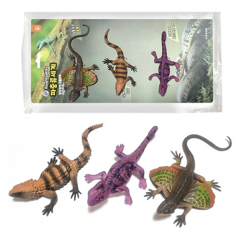 "랜선 집사"를 위한 희소식! 책상 위 작은 행복, 도마뱀 피규어 3종 A세트 리뷰 도마뱀피규어