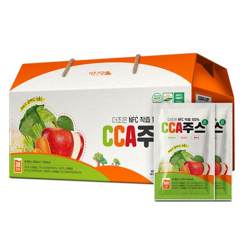 더존건강 NFC 착즙 CCA 주스, 맛과 영양을 한번에!