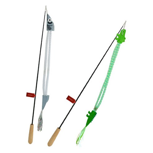 고양이의 사냥 본능을 깨우는 마법, 딩동펫 낚싯대 장난감 2종 세트 리뷰 고양이낚시대