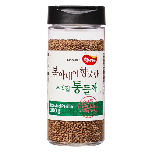 햇님마을 볶아내어 향긋한 우리집 통들깨, 100g, 1개