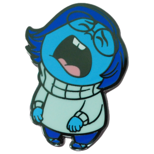 디즈니 인사이드아웃2 슬픔이 단면 뱃지, 1개, 1개입