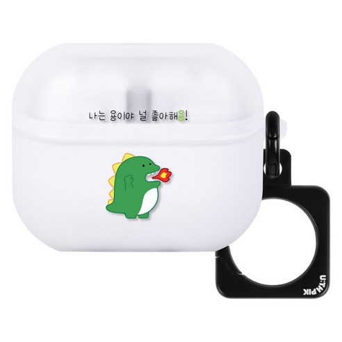 유스픽 반투명 스퀘어링 케이스, 93.두근두근 용, 1개, 갤럭시 버즈 3 / 프로 3 공용