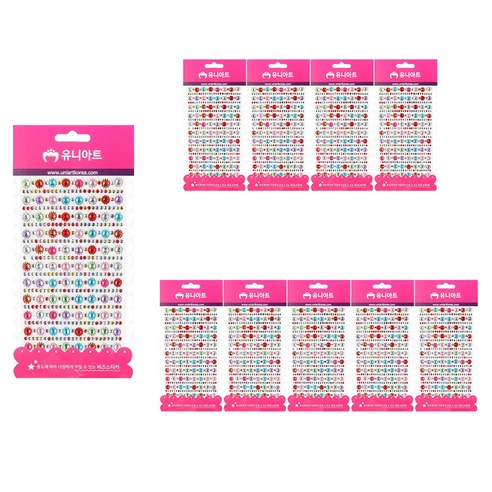 유니아트 비즈스티커, 28번, 10개
