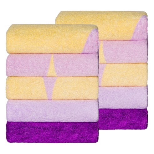 올리 반전디자인 먼지없는 호텔수건 오코텍스 1등급 200g 40수 만다린 3p + 레몬 3p + 블루벨 2p + 블랙베리 2p 10종 세트, 만다린, 레몬, 블루벨, 블랙베리, 1세트