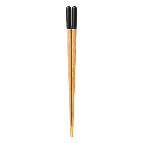 야마치쿠 강코 대나무 젓가락 23cm, 블랙, 단품, 1개