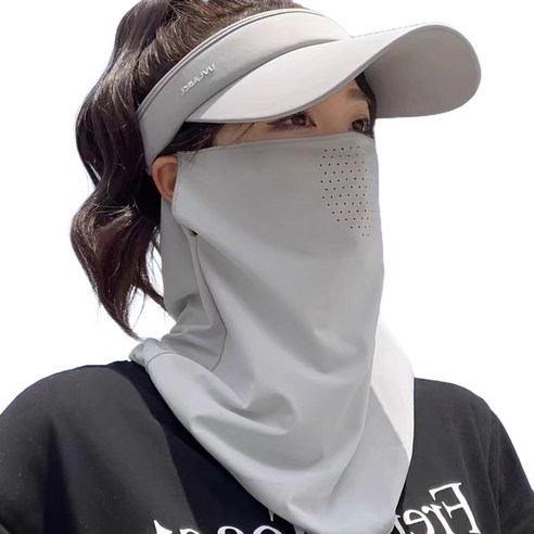 필웨이브 자외선차단 스포츠 마스크, 그레이, 2개