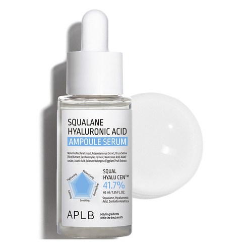 APLB 스쿠알란 히알루론산 앰플 세럼, 40ml, 1개