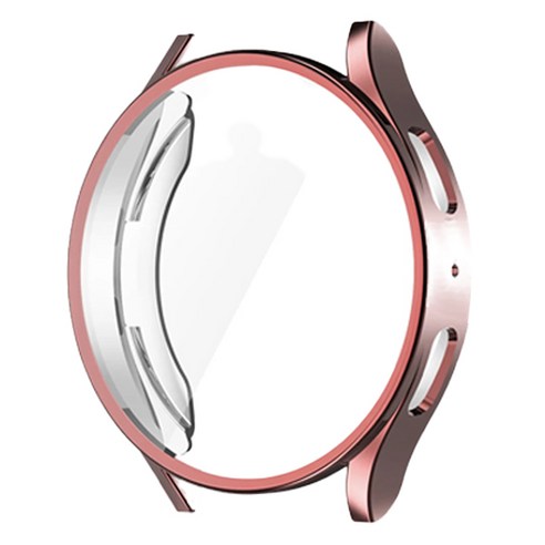 아이엠판다 갤럭시워치 풀커버 실리콘 케이스 44mm, 핑크
