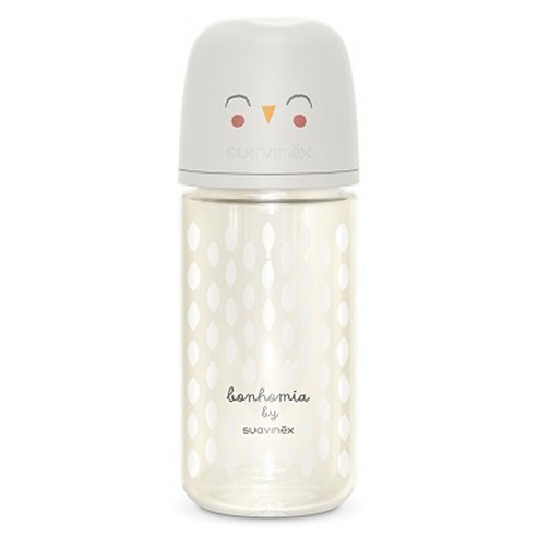 스와비넥스 유아용 보노미아 프리미엄 안심 유리젖병, 패더크림, 1개, 240ml