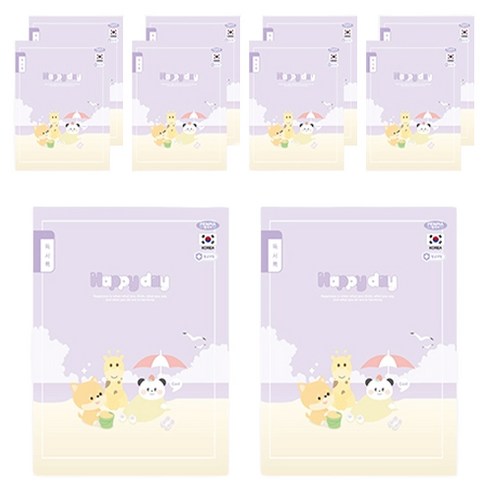펜피아 1000 초등 제본노트 독서록, D퍼플, 10개