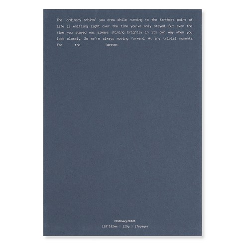 대시앤도트 오디너리 오르빗 만년 다이어리, 01 이터널 블루, 1개