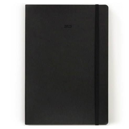 페이퍼리안 2025년 노이에 A5 위클리 플래너, 딥 블랙, 1개