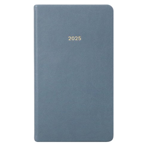 페이퍼리안 2025년 애티튜드 포켓형 PU 위클리 플래너, 더스티 블루, 1개