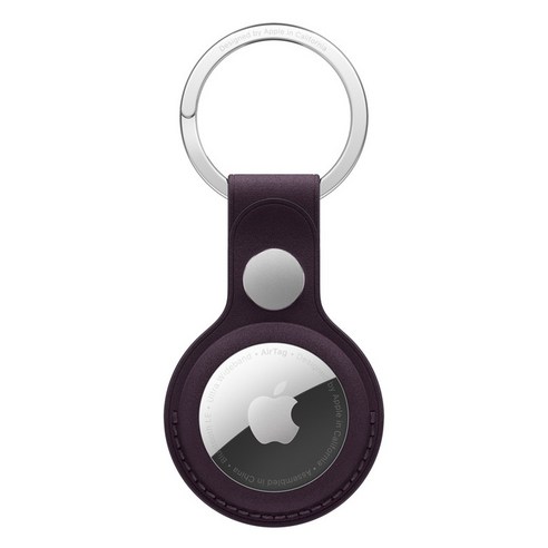 Apple 정품 2024 에어태그 파인우븐 키링, 블랙베리, 1개