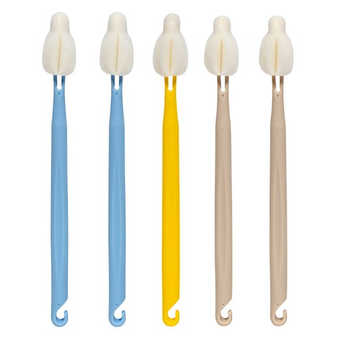 엠피엘 롱 버블 젖병솔 5p 세트 25cm, 혼합색상, 1세트