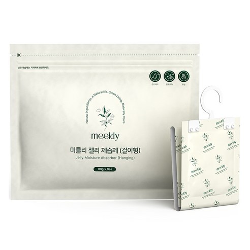 무아스 미클리 젤리 제습제 걸이형 90g 8개입, 1세트