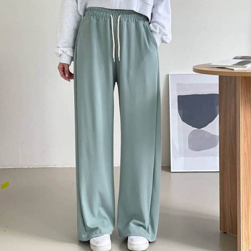 보리맘 와이드 절개 밴딩 스트링 팬츠 잠옷 바지 임부복 롱 C629
