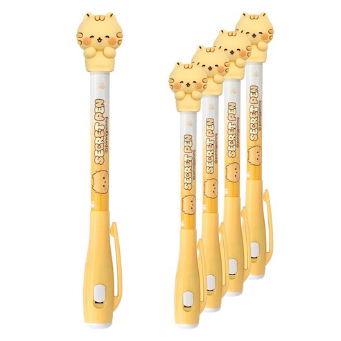 iiGEN 우옹이 비밀펜, 옐로우 고양이, 5개