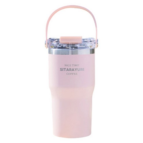 시타라유리 보온보냉 스텐 텀블러 T37, 핑크, 1개, 600ml