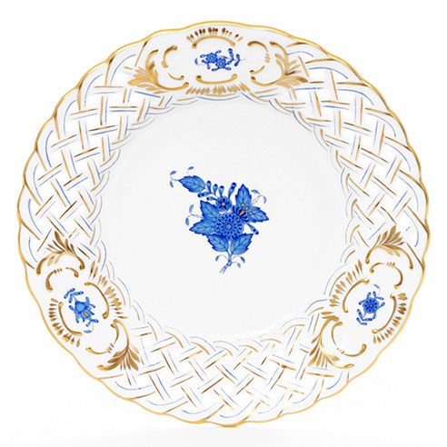 Herend 아포니 월 플레이트 160, 블루, 1개