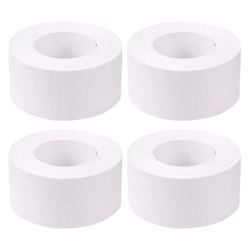 요롬코롬 틈새차단 방수테이프 2.2cm x 3.2M 화이트, 4개