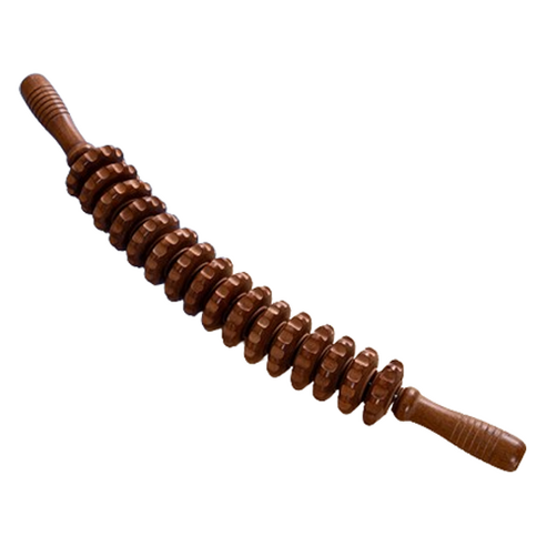 모두의시작 원목 나무 마사지 롤러 51cm, 브라운, 1개
