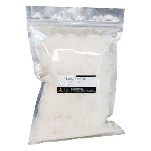hallstar 올리브유화왁스 olivem 1000MB 만들기재료 400g, 화이트, 1개