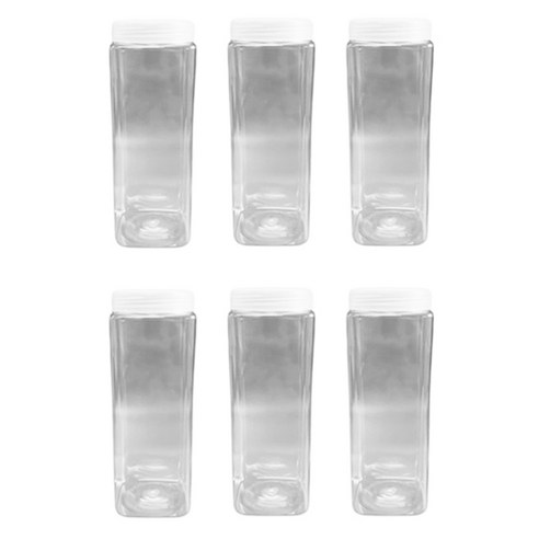 생활을그리다 냉장고저장 pet 공병 사각 1200ml, 6개