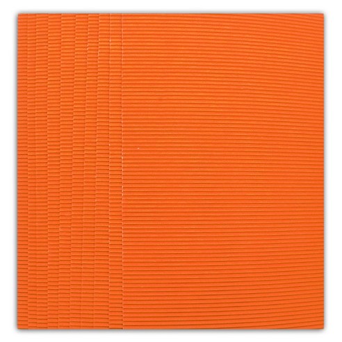 마다꾸미 컬러 골판지 10p, 03 오렌지, 1개