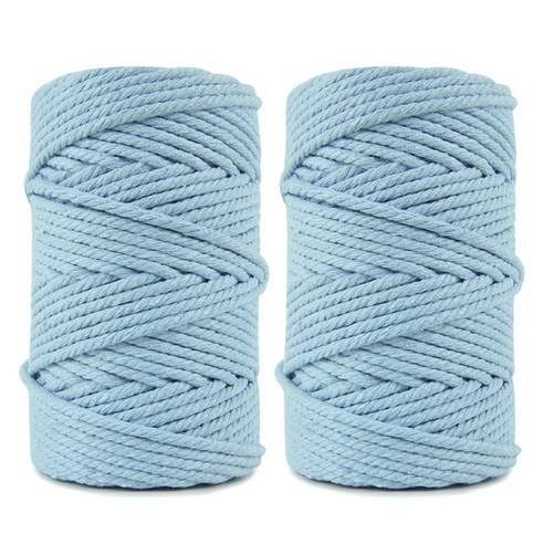 누에르고치 마크라메실 파이핑끈 90합 3mm, 2개, 08 스카이
