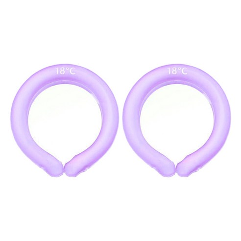 아리코 스포츠 아이스 넥쿨러, 퍼플, 2개