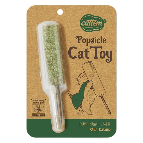 캣템 고양이 팝시클 장난감 2 x 13 cm, 1개, 캣닢