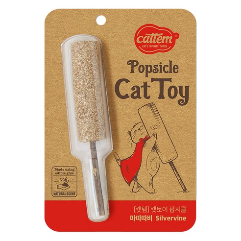 캣템 고양이 팝시클 장난감 2 x 13 cm, 1개, 마따따비