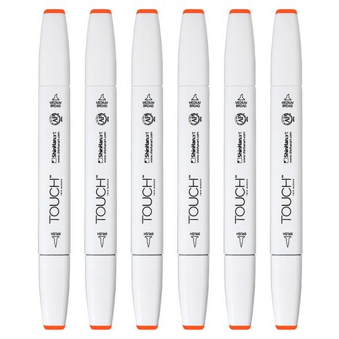 터치 트윈 브러쉬 마카 22 FRENCH VERMILION, 6개, 1색