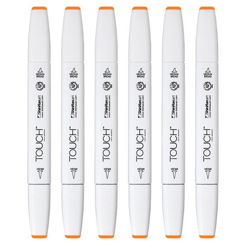 터치 트윈 브러쉬 마카 23 ORANGE, 6개, 1색